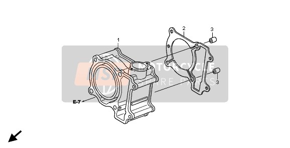 Honda SH125D 2009 CYLINDER for a 2009 Honda SH125D